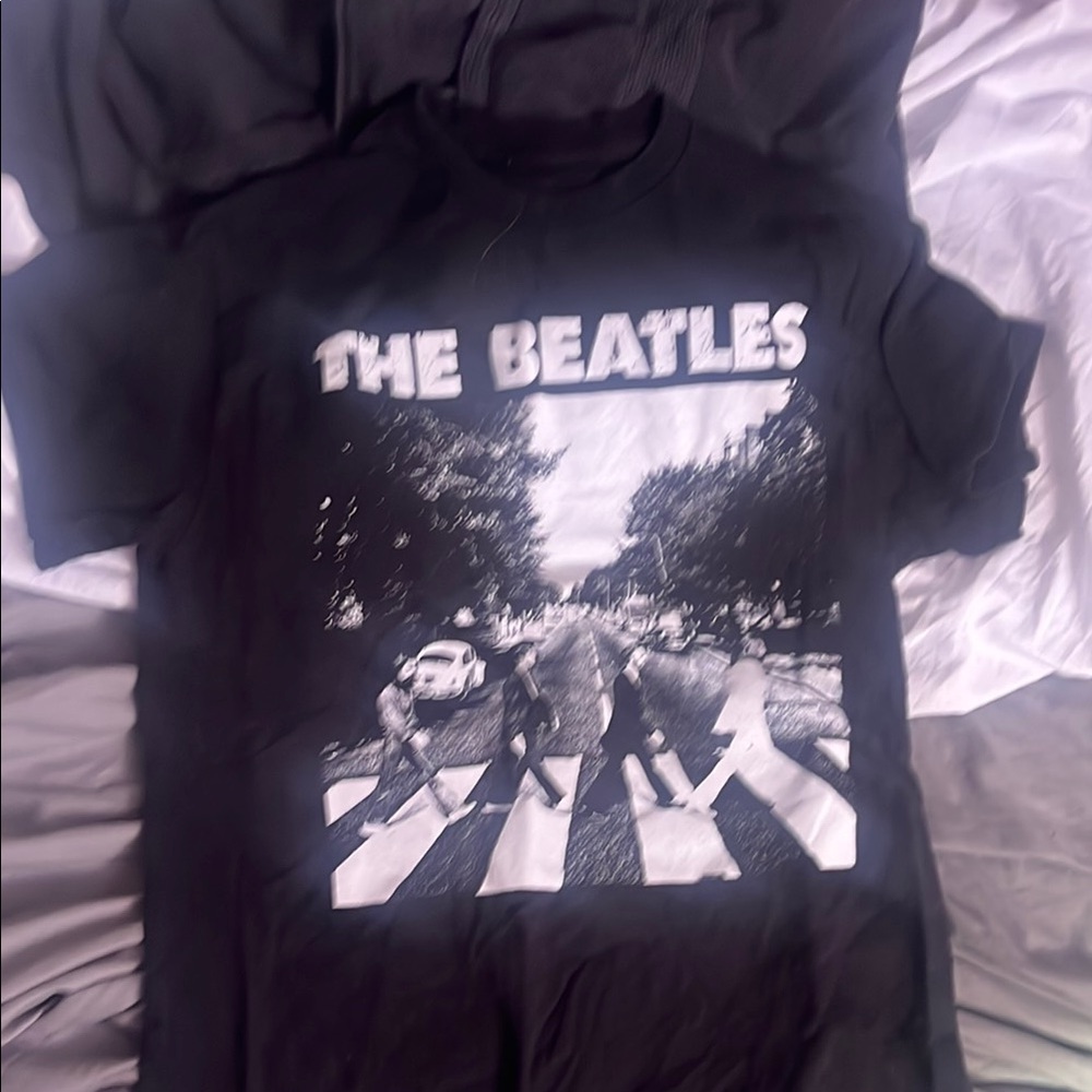 The Beatles Black Graphic T-Shirt